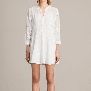 ALLSAINTS Anais Eyelet Embroidered Dress